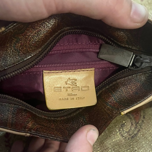 Etro Milano BB mini paisley coated canvas and veschetta leather - Picture 8 of 11